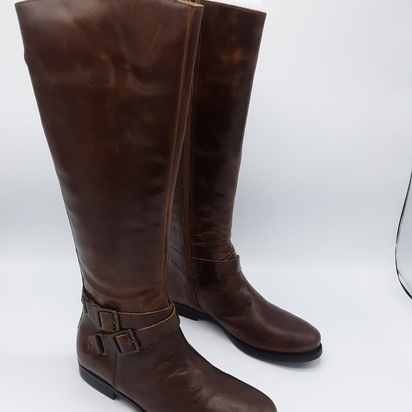 Matisse Britain Brown Leather Riding Boots - Picture 3 of 7